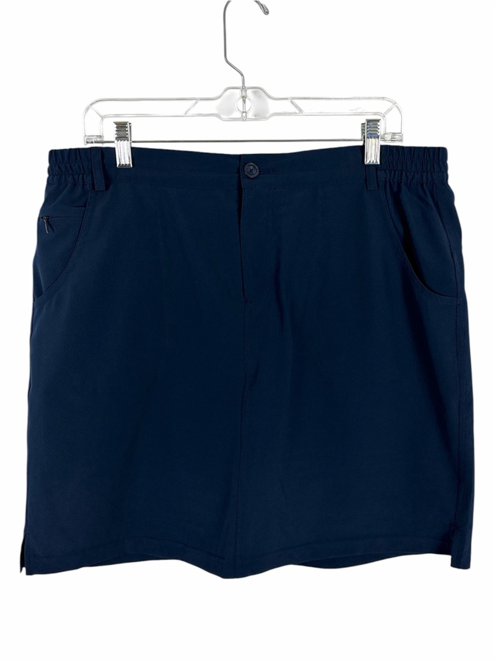 Tilley Navy Performance Skort Women’s Large Stretch Travel Hiking Golf